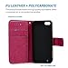 iPhone SE 5S 5G Case- MOLLYCOOCLE Natural Luxury Hot Pink Stand Wallet Purse Credit Card ID Holders Magnetic Design Flip Folio TPU Soft Bumper PU Leather Ultra Slim Fit Cover for iPhone SE 5S 5