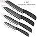 imokLife Ceramic Knife Set (4 Pieces) Kitchen Knives with Safety Sheaths Super Sharp and Never Rust(6