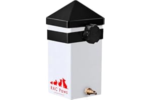 RAC Paws by RentACoop 32oz(1L) Small Animal Drinker with No-Drip Brass Nozzle - Suitable for Small Pets, Bunnies, Hamsters, G