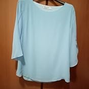 Top Donna In Chiffon Manica Corta - Elegante E Comodo, Perfetto Per Estate - Foto 3