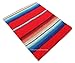 El Paso Designs Traditional Mexican Blanket | Artisanal Boho Blanket | Authentic Hand Woven Serape Perfect for Camping, Yoga, Beach, Picnic or Home Decor | (Red)