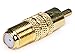 Monoprice RCA Male to F-Type Female Adaptor - Gold Plated, 1-Pack