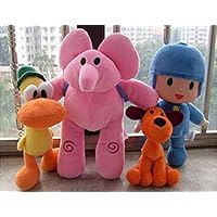 Wendingstan Pocoyo Plush 14cm-30cm Pocoyo Loula Elly Pato 4pcs Set Doll Stuffed Animals Soft Figure Anime Collection Toy
