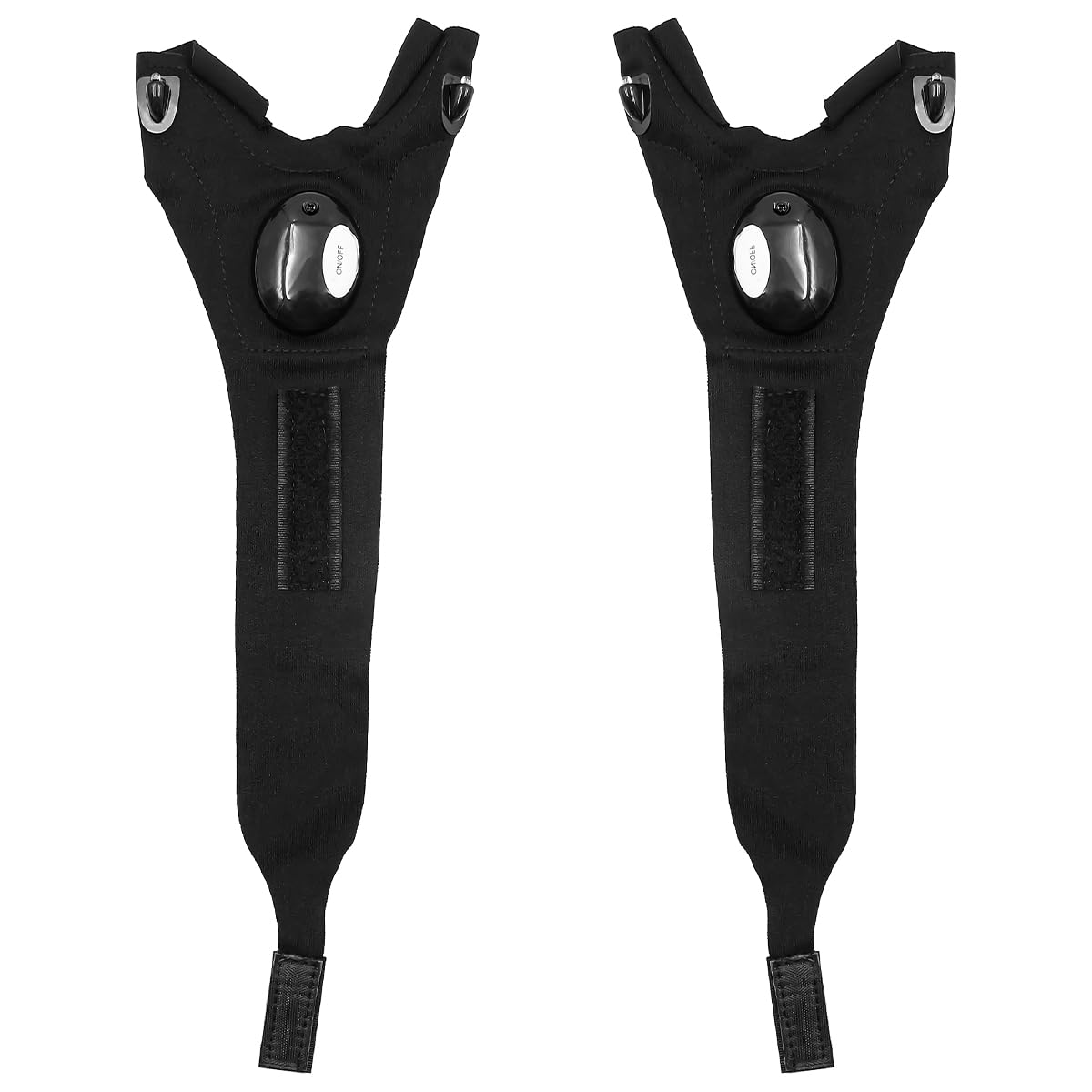 Alnicov 1Pair LED Gloves LED Illuminated Half Finger Gloves Fishing Gloves for Men