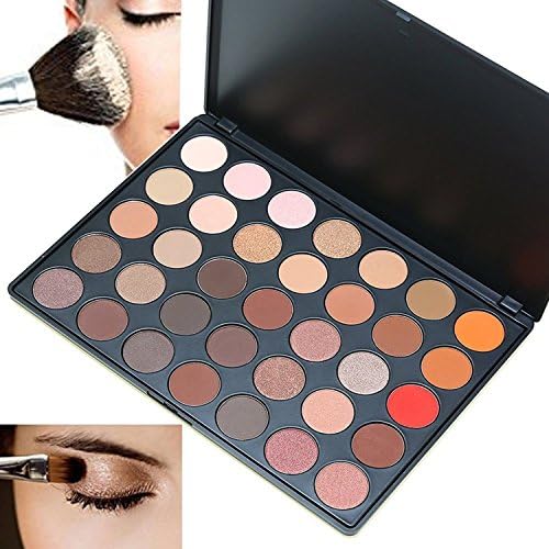 35 Colors Eyeshadow Make up Pallete Face Matte & Shimmer Waterproof palette-Neutrals Nudes Warm Natural Smooth Cosmetic Eye Shadows palette kit, makeup set, makeup palette