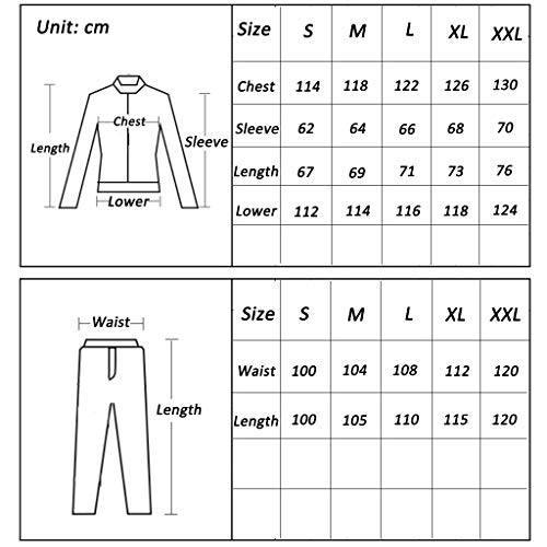 YF-Carpet wasserdichte Regenanzüge für Herren, Golf Lightweight Rainwear 3M Reflective Tape Mesh Gefütterte Outdoor… – Bild 3