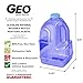 Geo Sports Bottles 1 Gallon BPA Free Reusable Leakproof Wide Mouth Sports Water Jug Bottle with Handle and 48mm Screw Cap (Dark Blue)