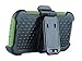 ULAK Galaxy S4 Case, S4 Case - Knox Armor Shockproof Hybrid Rugged Rubber Holster Case Defensive Cover for Samsung Galaxy S4 IV i9500 w/Swivel Locking Belt Clip Kickstand -Army Green/Black