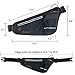 Running Belt, Zdatt Outdoor Sport Water Resistant Reflective Waist Pack Running Belt Fanny Pack for Hiking Trip Fitness Gym for iPhone Samsung and Big Smart Phones (Black3)