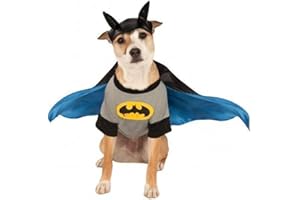 RUBIES DC Comics Pet Costume, Large, Batman, 1 count