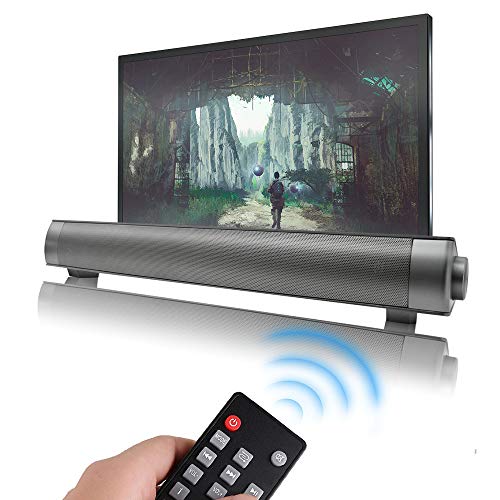 Wired & Wireless Sound Bars, Mini Soundbar Speaker for TV/PC, Bluetooth