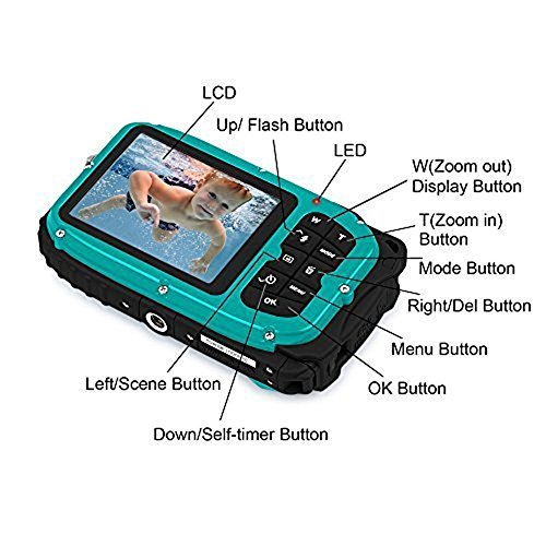 Fitiger-Underwater-10m-Waterproof-Camera-27inch-LCD-16MP-Digital-Camera-8x-Zoom-Compatible-with-Windows-VistaXP7-System