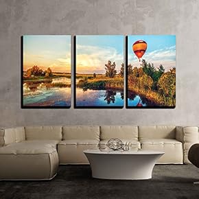 Beautiful Fantasy Sunrise Summer Landscape with Lake and...