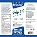 Wipex Gym Wipes 800 Ct. Refill Pack For Hand & Surfaces - 98.9% Natural, W/Bzk Antibacterial, 1 Pk