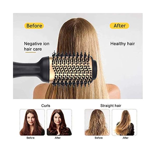 Hair-Dryer-Brush-Hot-Air-Brush-Professional-Hair-Dryer-Volumizer-3-in-1-Upgrade-Anti-Scald-Negative-Ionic-Technology-Hair-Straightener-BrushSalon-Negative-Ion-Ceramic-Electric-Blow-Dryer Hair Dryer Brush, Hot Air Brush, Professional Hair Dryer & Volumizer 3 in 1 Upgrade Anti-Scald Negative Ionic Technology…