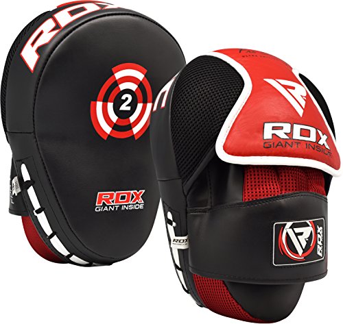 RDX-Manoplas-Boxeo-Paos-Muay-Thai-Kick-Boxing-Artes-Marciales-Patada-Pad-Entrenamiento