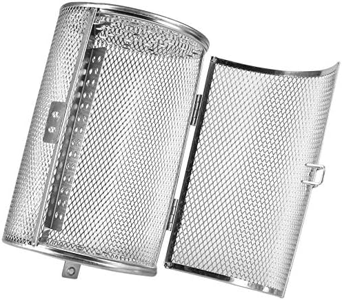 xunlei bbq barbecue grill 22 * 11.7cm Grilled Cage BBQ Stainless Steel Rotisserie Oven Basket for Roasting Baking Nuts Coffee Beans Peanut BBQ Grill Roaster