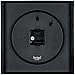 Bernhard Products Square Wall Clock 11 Inch Silent Non-Ticking Quartz, Large Decorative Battery-Operated Clocks, Elegant Gray - for Home/Office