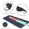 2 Pack Heat Resistant Silicone Mat Pouch, Portable styling heat mat, Curling Iron pad Cover, Hair Straightener Travel…