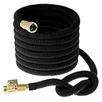 Premium Expanding Water Hose 25 Foot - Lightweight & Durable Expandable Garden Hose - Doesn't Twist & Kink - Brass End Fittings - Suitable For Home & Heavy Duty Commercial Use By Innav8