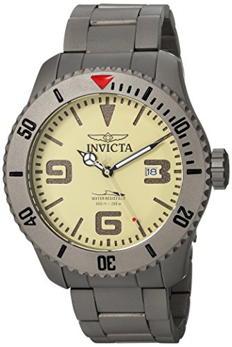 Invicta Men's 'Pro Diver' Automatic Titanium Diving Watch, Color:Silver-Toned (Model: 23124)