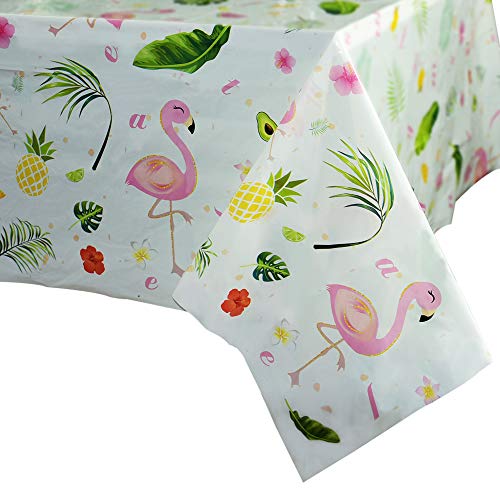 1 WERNNSAI+Flamingo+Tablecloth+Disposable+Decorations