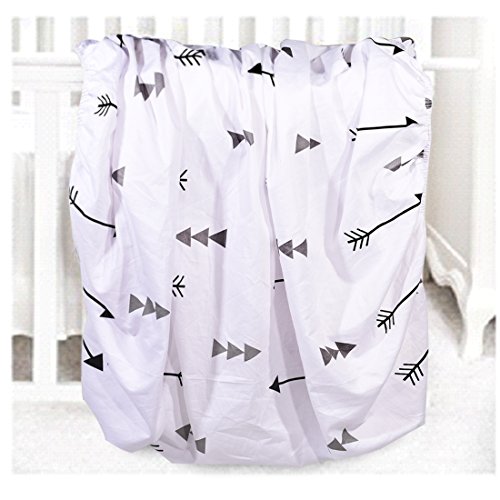 Kyapoo Crib Sheets 100% Organic Cotton Arrows Unisex Bedding Style For Toddler Girl & Boy - Baby Bed Mattress Protector - Jersey Cotton crib Mattress Covers Hypoallergenic Breathable 52"x28" - Thumbnail 3
