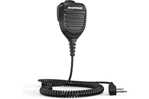 BAOFENG Two Way Radio Rainproof Shoulder Speaker Mic Remote K Head Shoulder Mic for GMRS Radio UV-5R BF-F8HP BF-888S Retevis RT21 RT22 H-777 RT68 RT27 RT1 Arcshell AR-5 QUANSHENG UV-K5 Two Way Radios
