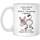 Lovesout Funny Donkey Mom Mug For Women - A Wise