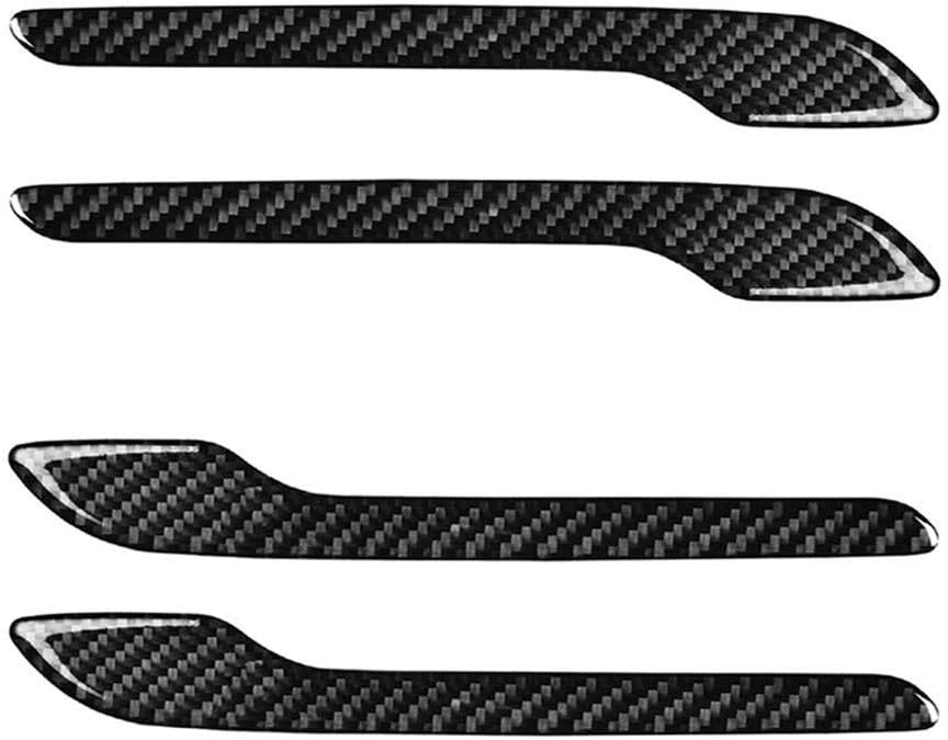 Lmzx Front Rear Side Door Handle Covers Trims,Car Door Handle Protector for Model 3 (4 Pieces of A Set)