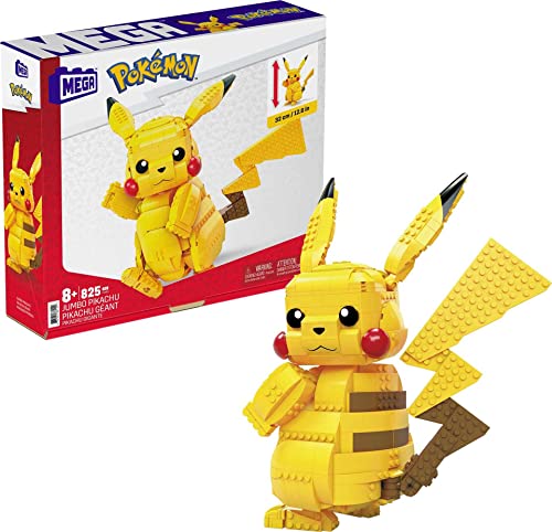 Mega Construx Pokemon Pikachu Géant 32 Cm, Jeu De Construction, 806 Pièces, Pour Enfant Dès 8 Ans, Fvk81 [exclusif Amazon]