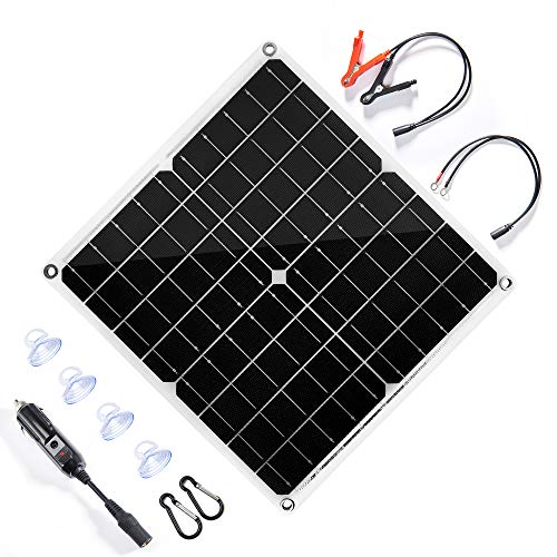 Topsolar 20 Watt 12 Volt Solar Trickle Charger 20W 12V Solar Panel Car ...