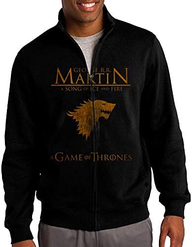 Men Game Of Thrones House Stark Stand Collar Jacket Hoodie