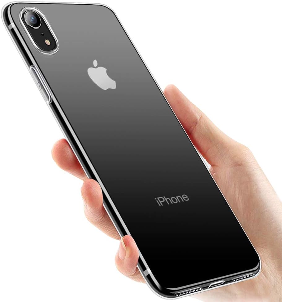 yotame iPhone XR Case, Clear iPhone XR Transparent Ultra Thin Soft Silicone TPU Cover Anti-Scratch Shock Protection [Supports Wireless Charging] for iPhone XR Case Cover - 6.1'' (2018)