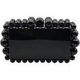Tngan Women Acrylic Evening Clutch Box Purse Marble Handbag for Wedding Cocktail Party Banquet