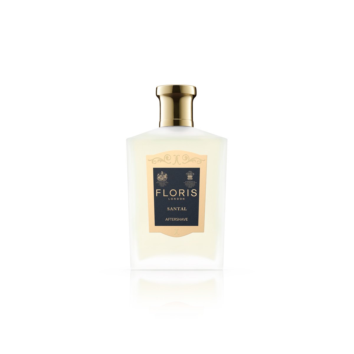 Floris London Santal Aftershave (100 ml) | Classic Sandalwood Scent | Bergamot, Lemon, Green Grass & Vetiver | Contains Witch Hazel to Moisturise Skin | Signature Aroma for Men