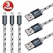ESK (TM) 6 Feet / 2 Meters 8 Pin Lightning to USB cable (3 Pack)