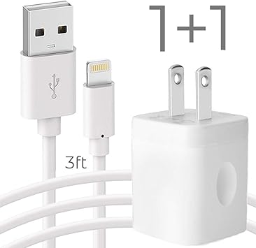 Cargador De Telefono Con Enchufe De Pared Cable De Carga De 3