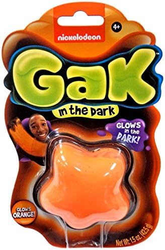 Viacom Nickelodeon Gak Glow in the Dark Glows Orange