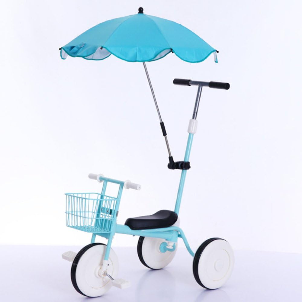 Tricicli QXMEI Triciclo per Bambini Bambini Bicicletta Bambino Putter Push  Passeggino 1-3 Anni Vecchia Bicicletta,Blue2 urban-earth.co.uk