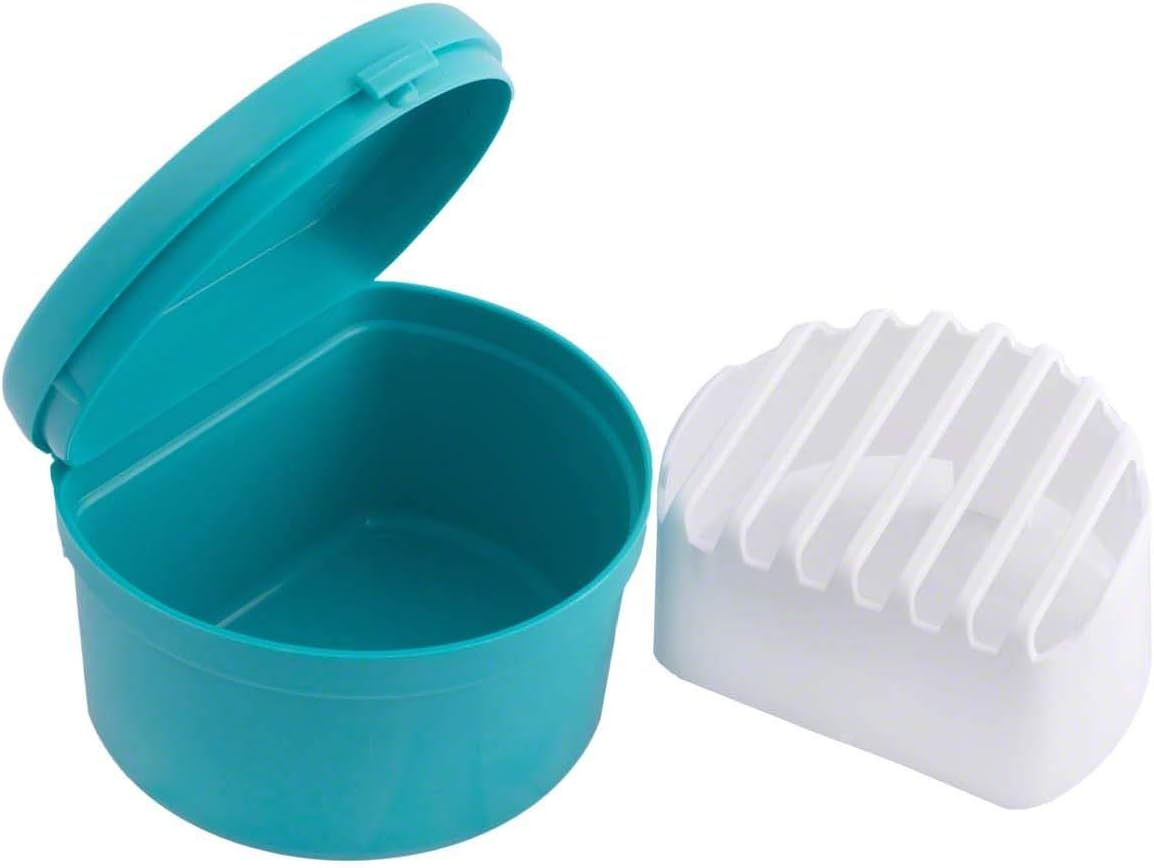 Denture Cup with Strainer and Lid BigaMart