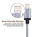EverDigi Lightning Cable Nylon Braided 8Pin iPhone Charging Cable Cord 3Pcs 3FT 6FT 10FT iPhone Charger Compatible with iPhone 7 7+ 6s 6s+ 6+ 6 5s 5c 5 iPad Mini iPad Air iPad5 iPod iOS10(White)
