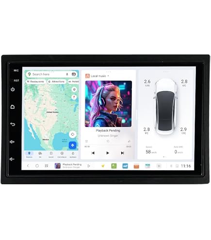Amazon.com: MekedeTech DUDUAUTO DUDU7 Android 7 inch Double Din