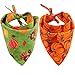 KZHAREEN 2 Pack Thanksgiving Dog Bandana Reversible Triangle Bibs Scarf Accessories for Dogs Cats Pets Animals