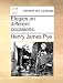 Elegies on different occasions. - Henry James Pye