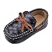 Femizee Baby Boy/Girls Moccasins Bowknot Soft Moccs Newborn Infant Leather Suede Shoes 9-12 Months Black