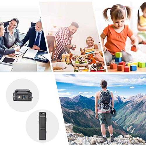 Camera no WiFi Needed - Mini Body Camera Video Recorder - Camera Motion Activated - Nanny Small Cam - Tiny Camera - Small Security Camera for Home and Office (with 32G Card) - Thumbnail 6