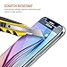 Trianium Galaxy S6 Screen Protector Galaxy S6 Glass Screen Protector [Tempered Glass] Thinnest [0.2mm] Premium Ballistic Protectors,99% Touch Accurate for Galaxy S6