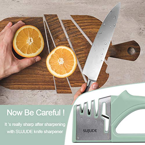 Knife and Scissor Sharpeners, Scissor Sharpening Tool, 4 Stages Knife