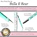 Bella and Bear Eyebrow Tweezers and Spoolie Brush Kit- Slant Tweezers for Shaping & Eyebrow Brush/Eyelash Spoolie